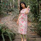 Beige Into the Blossom Printed Viscose Kurta