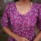 Bloom Theory Violet Printed Feeding and Maternity Wear