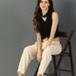 Cream Straight Pant