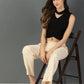 Cream Straight Pant