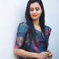 Blue Bloom Bounge Silk Slub Kurta
