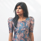 Soft Blue Whirlwind Romance Silk Slub Kurta