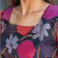 Midnight Orchid Organza Kurta