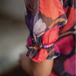 Midnight Orchid Organza Kurta